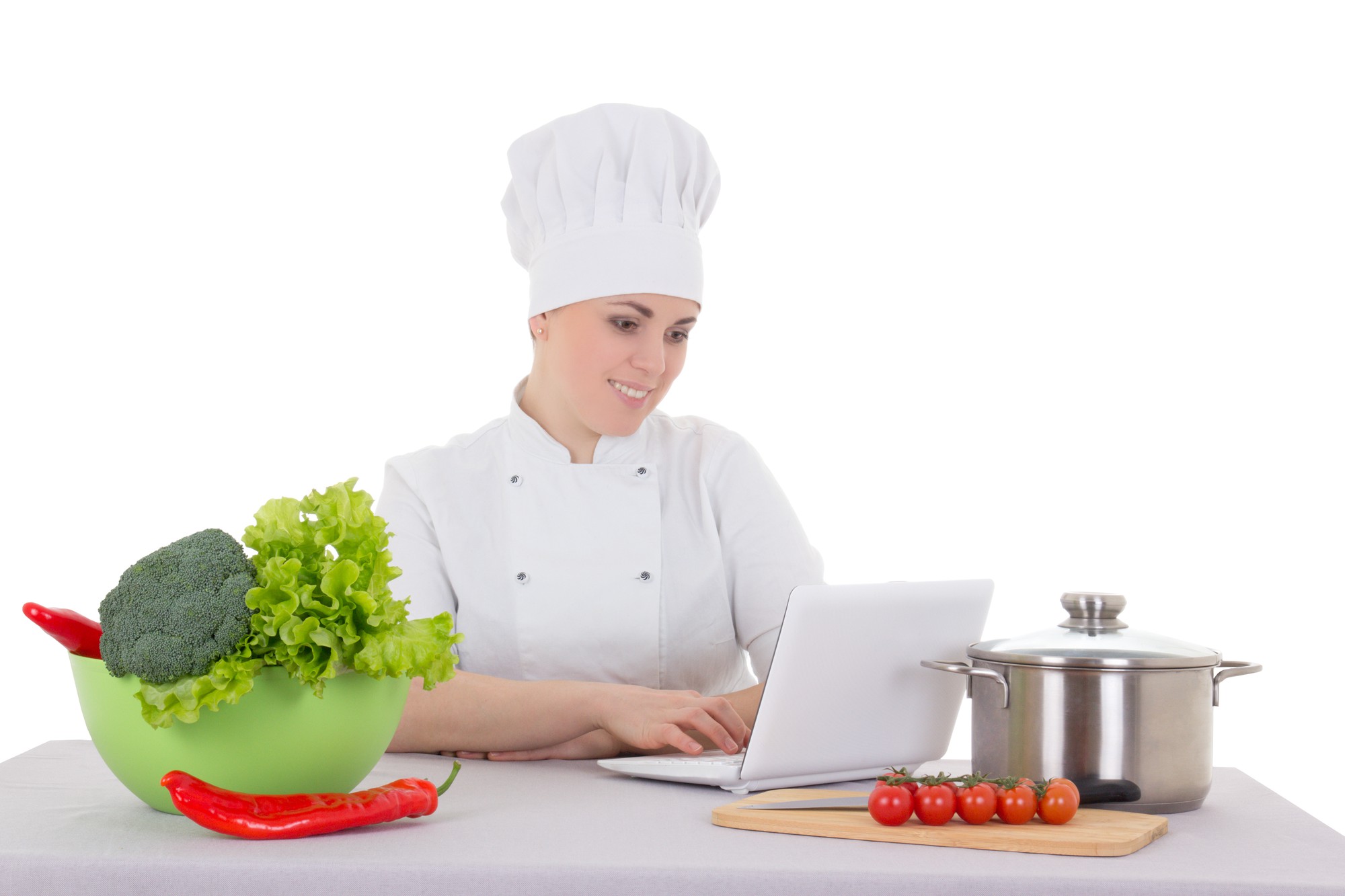 Insegnante che mostra una tecnica culinaria